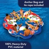 image:imageWow Sports TubeARama Inflatable Floating Island  Holds Up to 10 People  A floating island that seats up to 10 people with mesh cooling seats