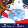 image:imageWow Sports TubeARama Inflatable Floating Island  Holds Up to 10 People  A floating island that seats up to 10 people with mesh cooling seats