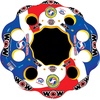 image:imageWow Sports TubeARama Inflatable Floating Island  Holds Up to 10 People  A floating island that seats up to 10 people with mesh cooling seats