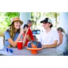 image:imageWow World of Watersports Wow Sound 179000 Bluetooth Floating Speaker Waterproof 50 Hour Battery 360 Degree Sound LED Light Fits in A Cup Holder Orange  9 x 85