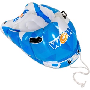 image:imageWow Sports Bobsled Snow Tube Inflatable Snow Sled with Tow Rope Snow Sleds for Kids Sledding Kids Inflatable Bobsled TubeLarge