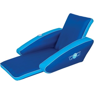 image:imageWow Sports Modern Inflatable Pool Lounge  Single Person  Reclined Salon Float for Lakes amp Pools  A singlerider inflatable lounge float for pools and lakes Heavygauge PVC holds its shape inflates with any standard pump