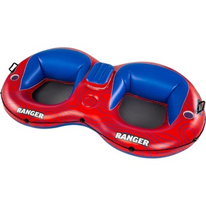 image:imageWow Sports Ranger Float Tube  Single Person  Backrest amp Cup Holders  for Lakes amp Rivers  Adults2 Person