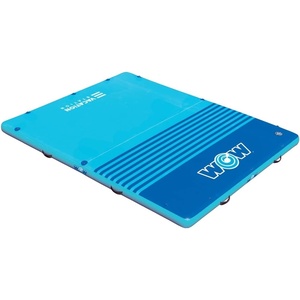 image:imageWow Sports Vacation Station Inflatable Floating Dock  10 x 8 x 6 in  for Boating amp Lakes  for Kids amp Adults  An inflatable floating dock with a rigid 6inchthick deck Drings on all sides link docks or tie off to a boat