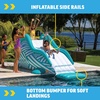 image:imageWow Sports Wiggler Inflatable Sprinkler Slide  White amp Teal  Garden Hose Attachment  for Backyard Parties
