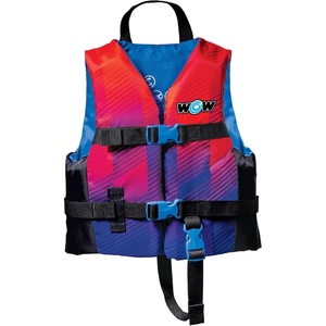 image:imageWow Sports VISWave Nylon Kids Life Jacket for Swimming Pools Fishing Lakes amp Oceans Personal Flotation Device PFDChild Life Vest 3050 lbs